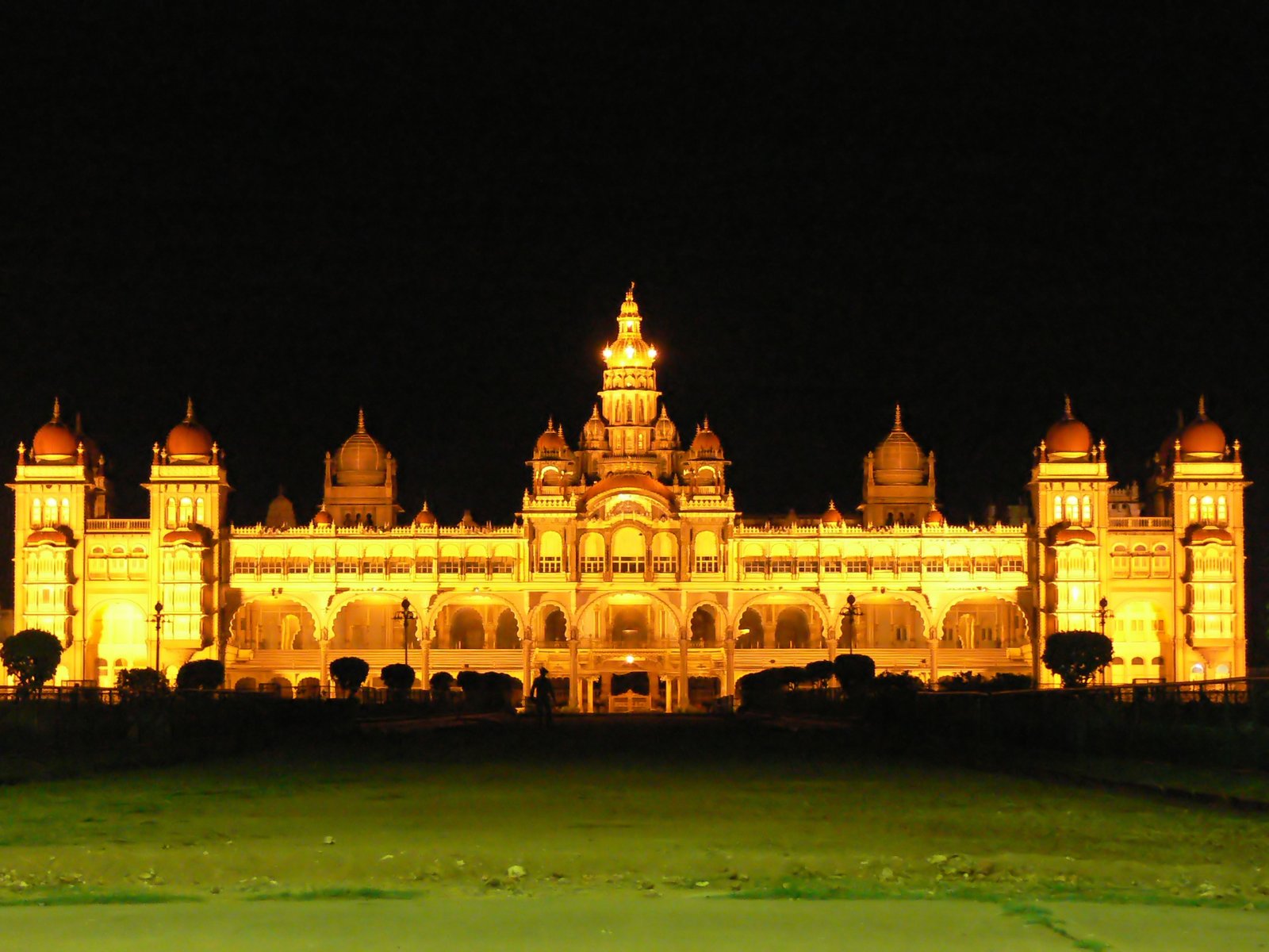 Grand historical architecture of Mysore Palace